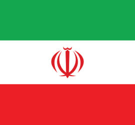 Iran flag vector graphic. Rectangle Iranian flag illustration. Iran country flag is a symbol of freedom, patriotism and independence.
